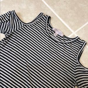 Philosophy Open Shoulder Striped Size Small